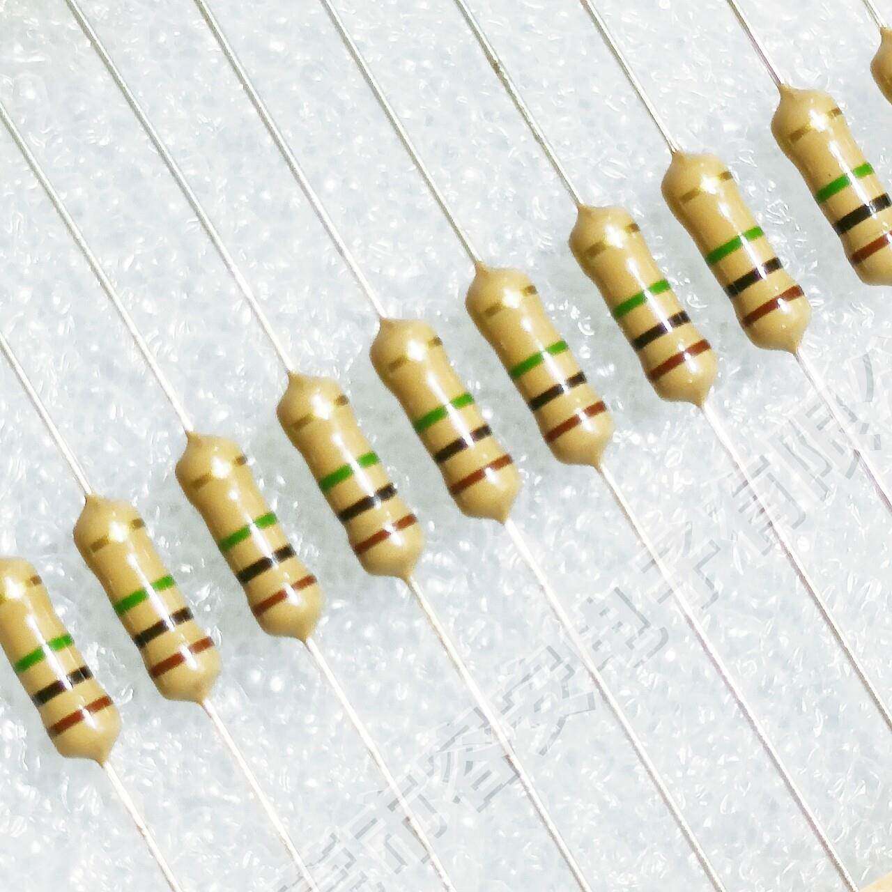 外销1/2W四色环碳膜电阻 0.5W10R100R330R470R1K4.7K6K8R1M3.3M欧