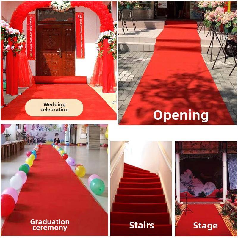 婚礼红地毯一次性婚礼开幕式新婚夫妇门楼梯婚礼展览舞台商业加厚