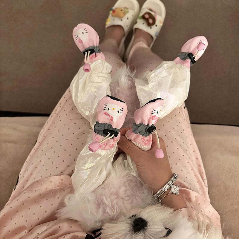 宠物狗狗鞋子软底甩不掉中小型犬比熊泰迪防水防掉防脏神器脚套