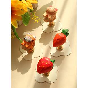 创意卡手工手作可爱小拉手把手衣柜门后拉手衣柜免打孔免钉拉手