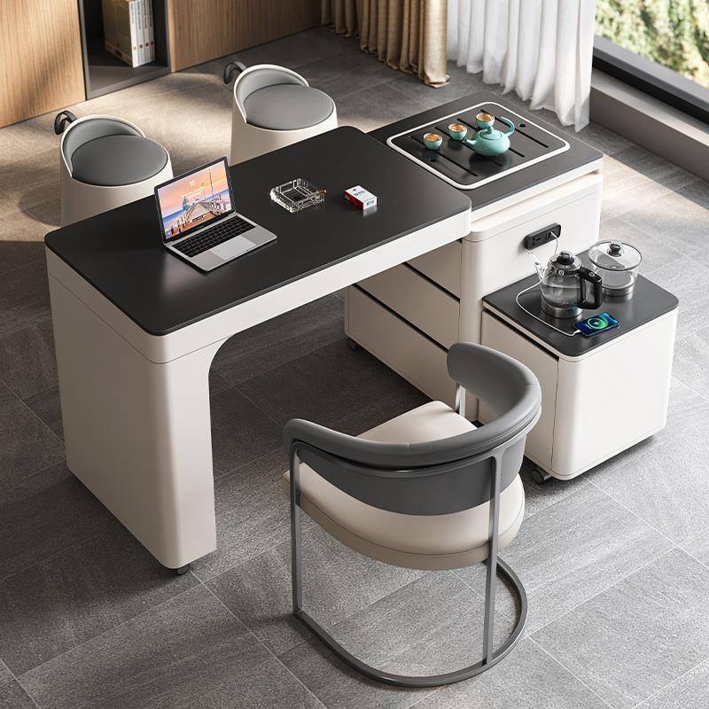 阳台茶桌椅组合现代简约旋转伸缩可移动泡茶台小户型家用泡茶桌