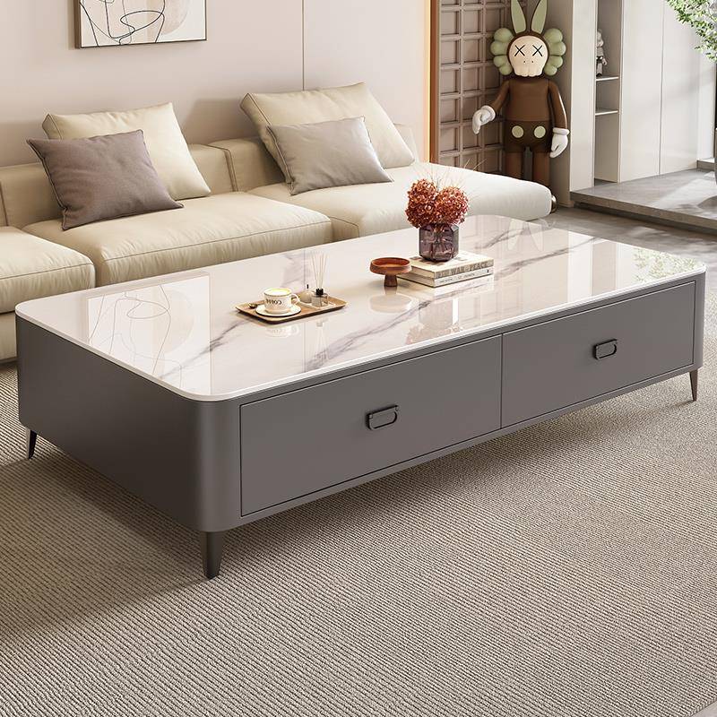 长方形茶几客厅家用2025新款轻奢高级感小户型茶几桌子电视柜组合