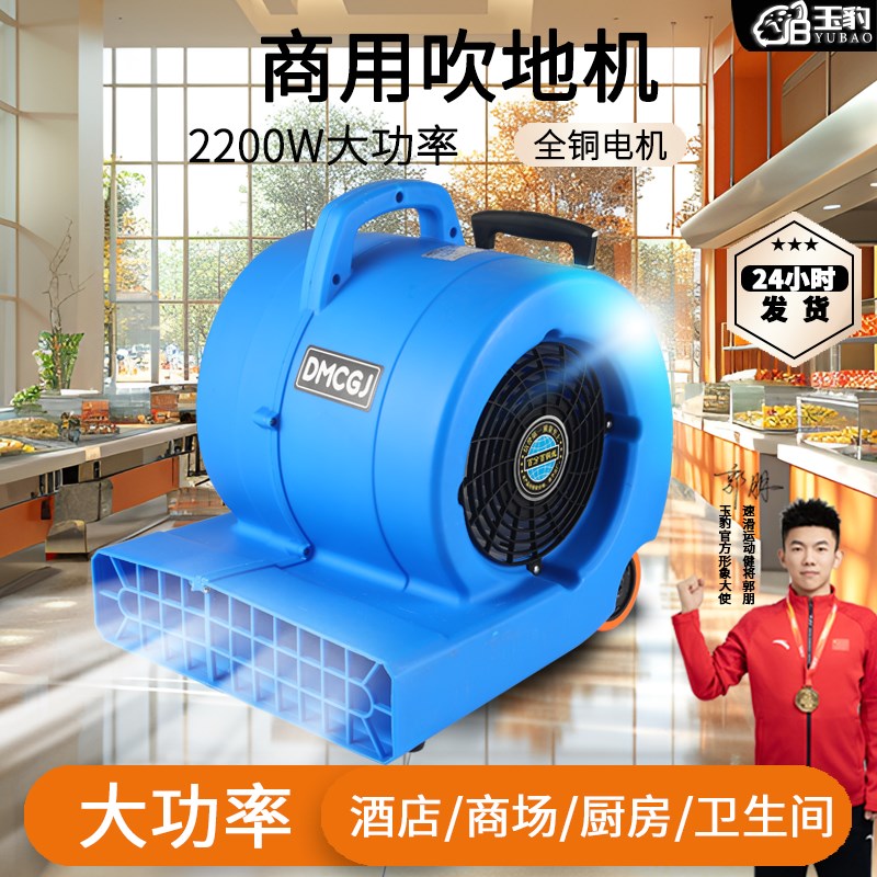 玉豹商用吹地机大功率吹地机地面吹干机家用商用卫生间除湿吹地机