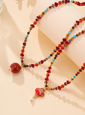 珞石本命年转运珠锁骨链女款礼物