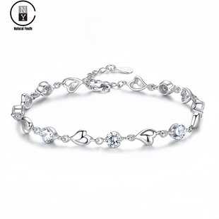 NY官方正品纯银S925海洋之心手链女款女生女士生日礼物情人节送礼