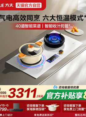 方太DA10-W智能烹饪灶燃气灶煤气灶气电灶定时家用天然气官方