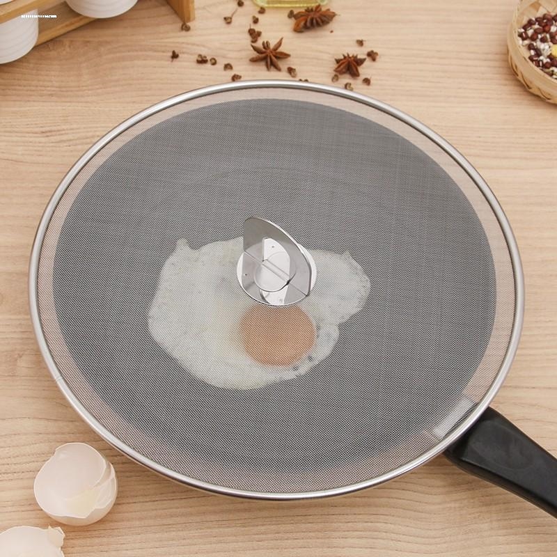 挡油网罩不锈钢防油溅防油爆遮油罩带提手防蚊虫透气油炸用锅盖