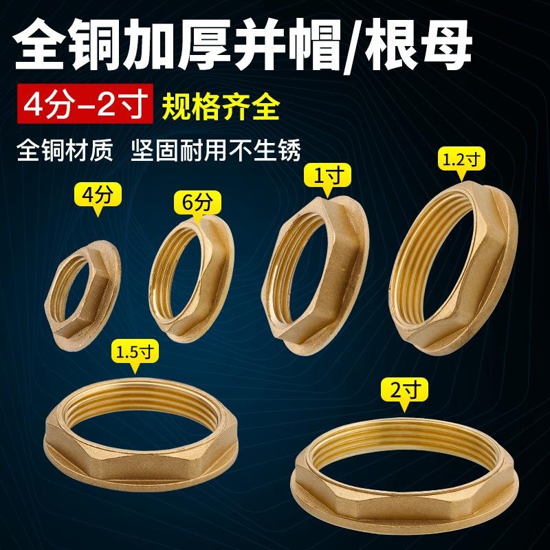 全铜六角并帽背帽并圈穿板螺母螺