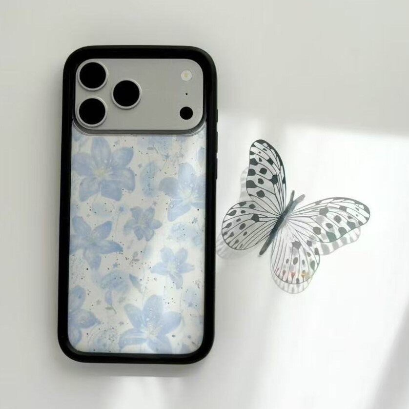 WF手机壳蓝调百合适用苹果17promax手机壳iPhone16/15/14/13防摔三星sumsungS26U/S25/S24/S23海豚猫咪波点