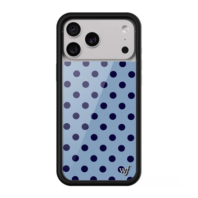 wf联名黑/白/蓝/红/黄/粉/棕色波点手机壳适用苹果17Pro新款iPhone16/15/14ProMax/Plus欧美13防摔保护12/air