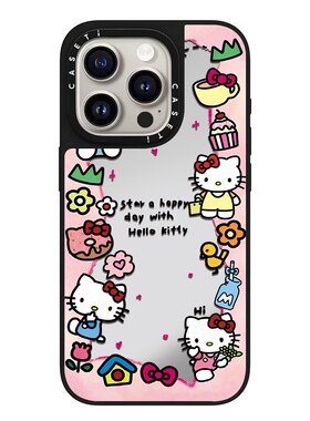 联名Hellokitty粉色甜点KT猫环绕适用iPhone17ProMax手机壳苹果16Pro防摔磁吸壳15Plus保护套14情侣13