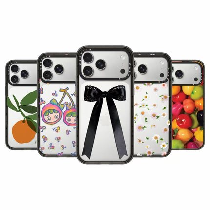 17系列RINKLE宇宙女孩手机壳苹果17ProMax适用iPhone16Pro黑蝴蝶结15Plus少女爆款14防摔保护套13硬壳12