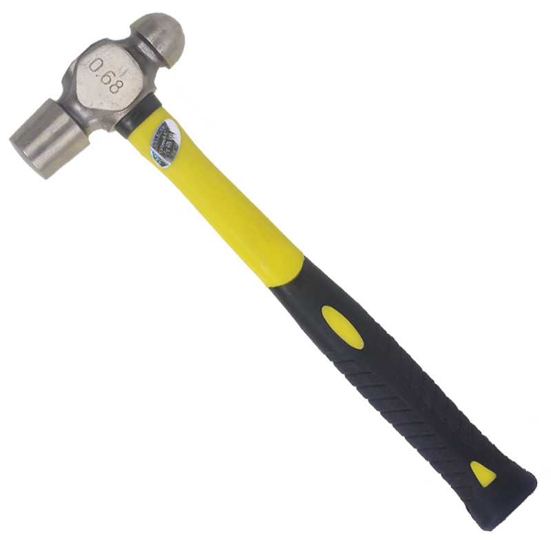 1.5-2.5LB无火花黄铜锤 圆头锤 纤维柄大榔头 奶头紫铜锤防爆工具