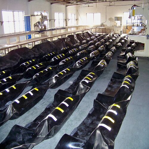 橡胶围油栏固体浮子式充气式橡胶围油栏WQJ600益油应急围防控设备