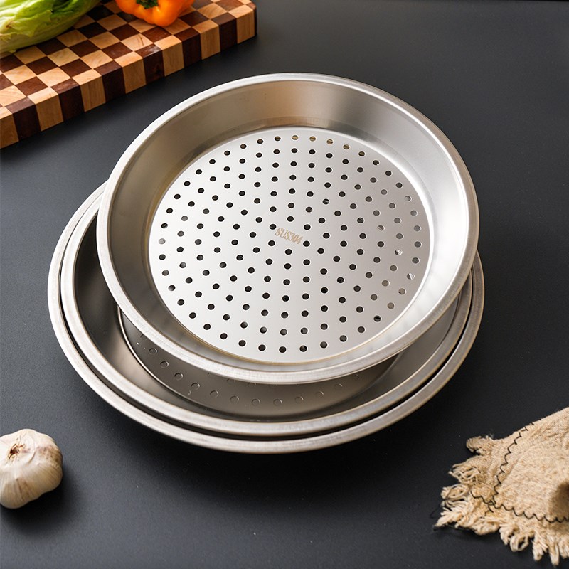 舍里炒锅专用蒸盘304不锈钢蒸屉加厚耐高温蒸格蒸笼隔水通用蒸架