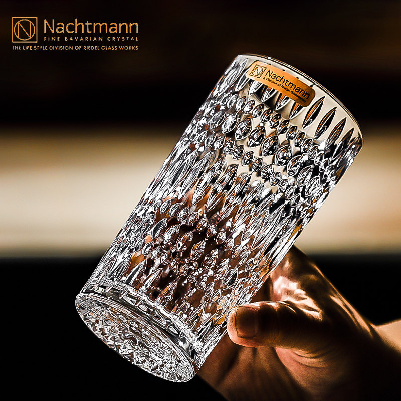 德国进口NACHTMANN水晶玻璃家用威士忌杯冷水杯啤酒果汁牛奶杯子