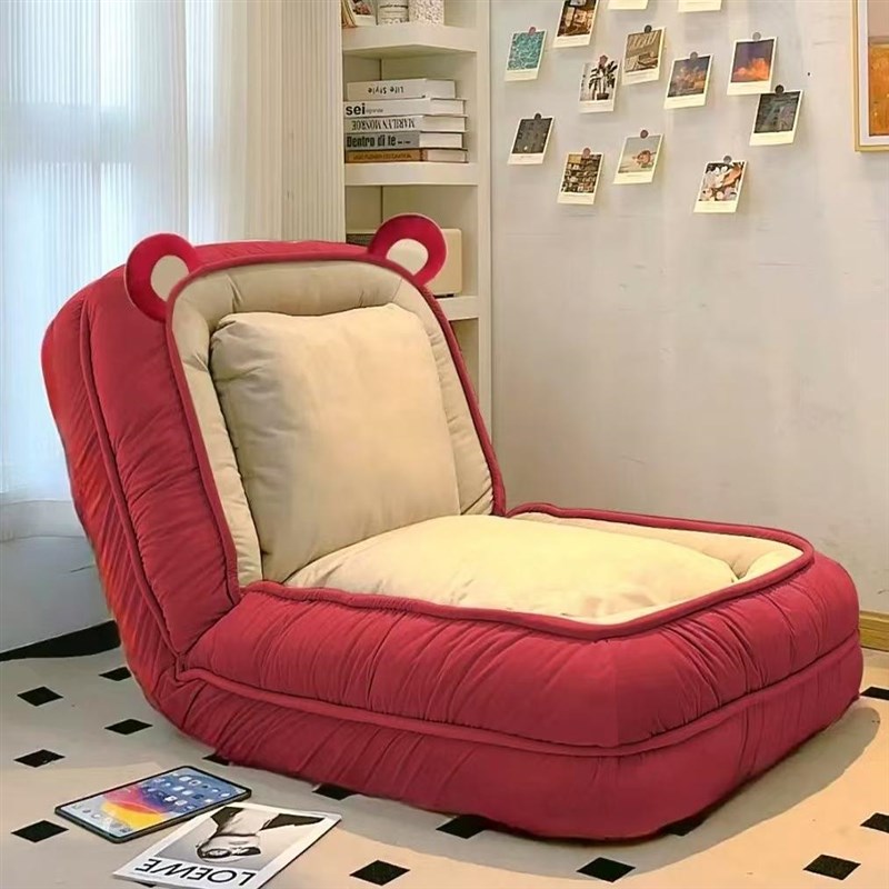 人类狗窝可躺可睡卧室折叠沙发床阳台单人榻榻米休闲躺椅懒人沙发