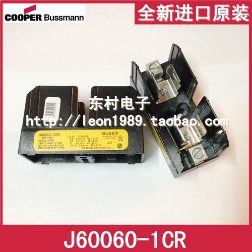 美国BUSSMANN保险丝座 J60060-3CR JM60060-2CR-1CR 60A 600V