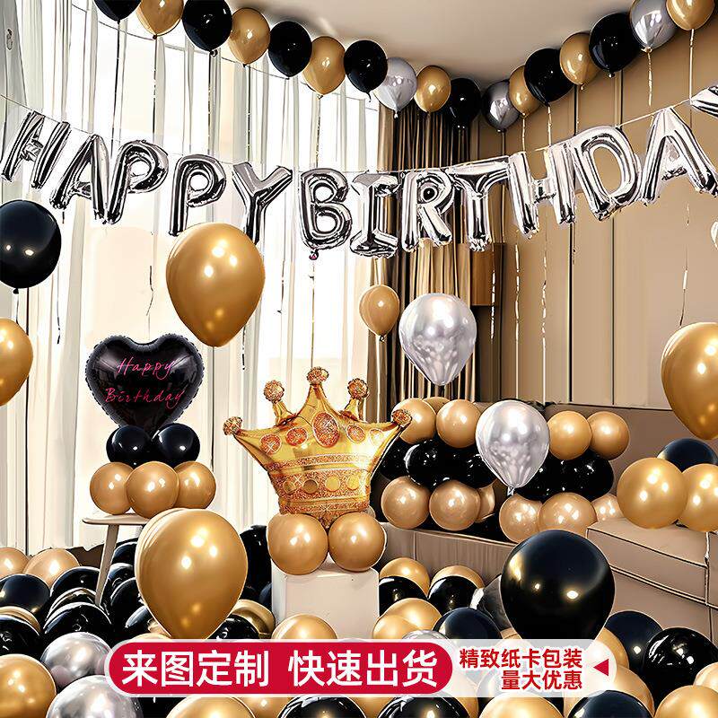 生日气球派对装饰品装扮场景布置道具背景墙高级感套餐氛围感套装