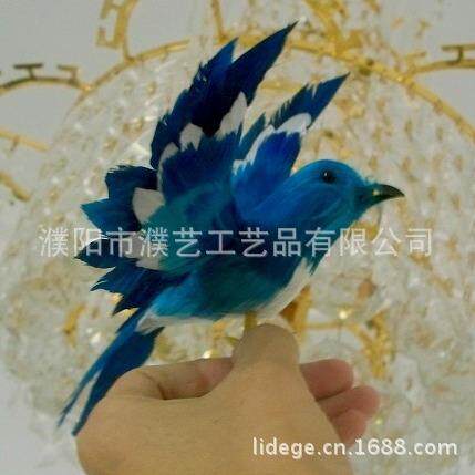 仿真鸟羽毛鸟小鸟摆件展翅羽毛鸟主题摄影园林装饰仿真羽毛鸟手工