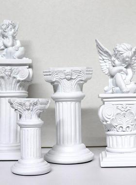 树脂罗马柱ins拍照道具 婚庆摆拍摆件设石膏雕像拍摄影装饰品摆件