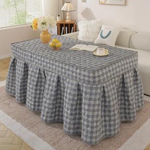 取暖桌罩家用电烤炉套罩烤火罩烤火桌子罩套长方形烤火桌电炉罩套