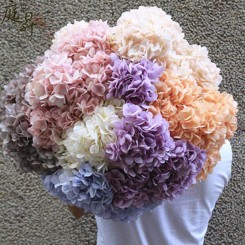 仿真花 绣球花 婚庆装饰假花婚礼花墙路引花束人造花场景布置干花