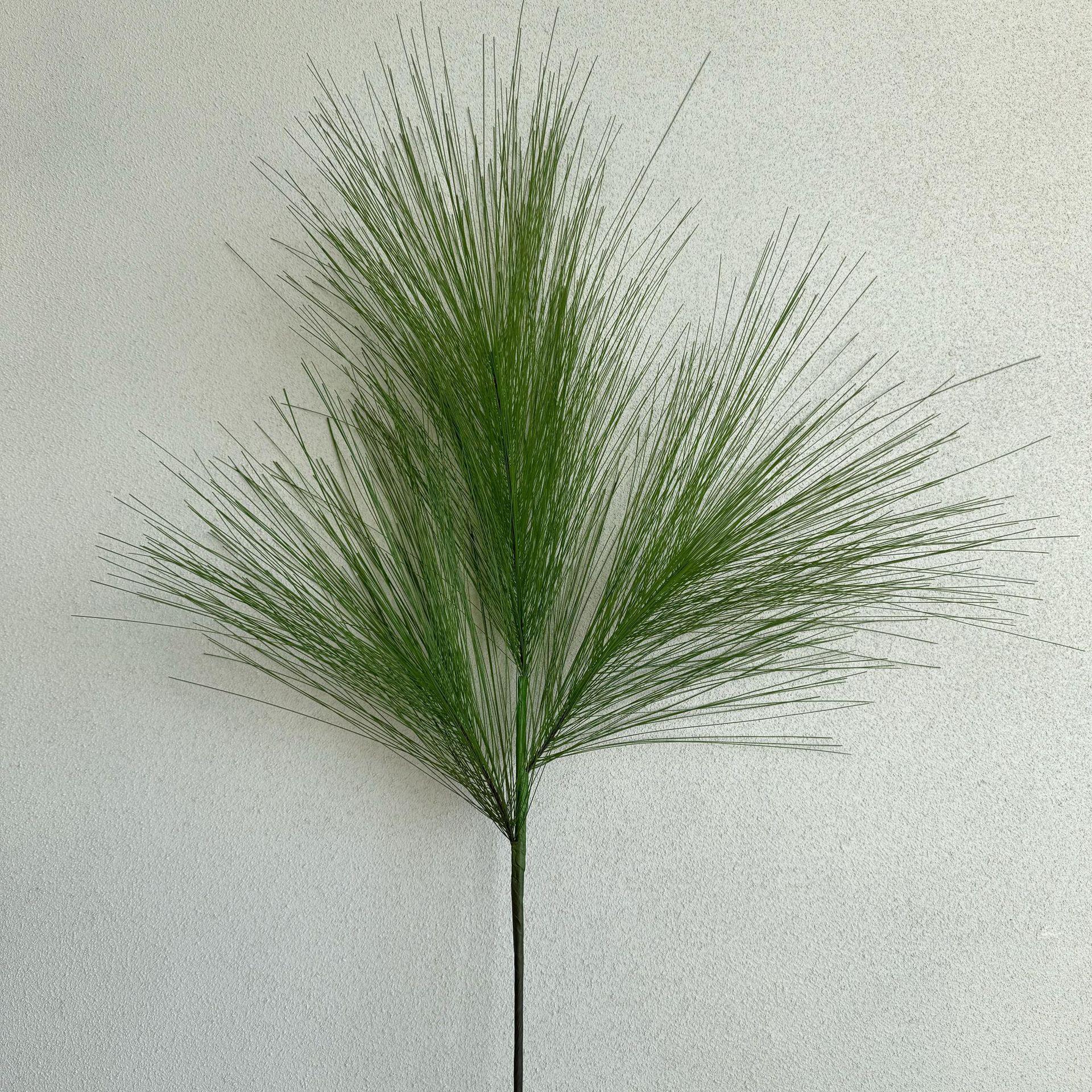 仿真马尾松新款华山松仿真绿植森系绿色地排路引装饰松柏枝可