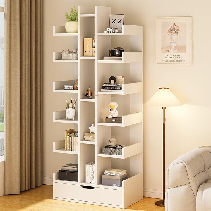 书架落地家用多层放书本架客厅小型置物架收纳架新款创意简易书柜