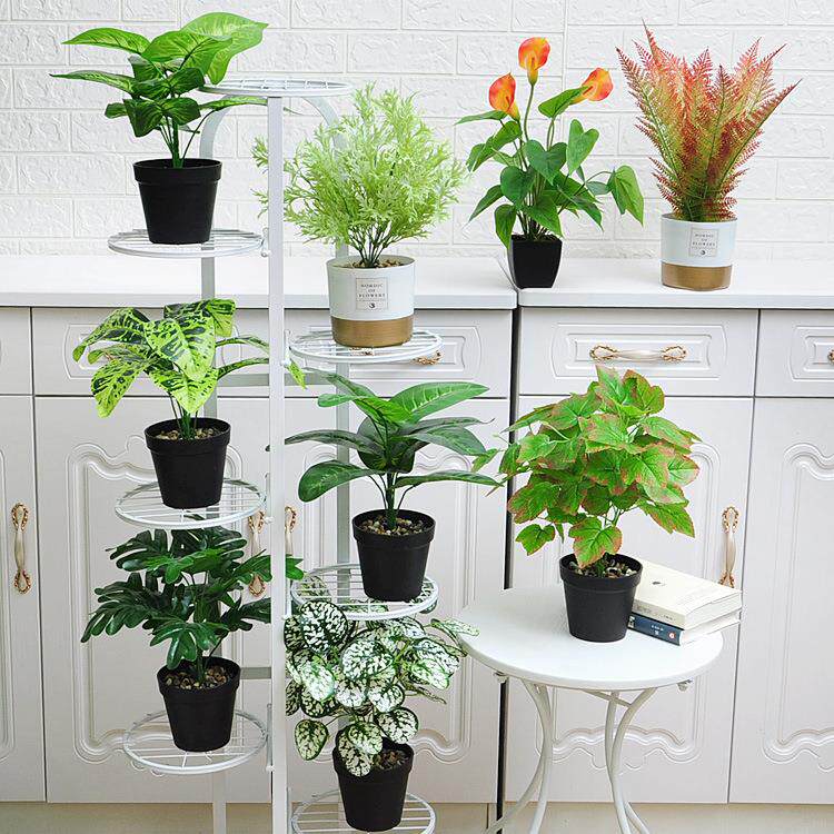 客厅摆件盆栽 室内装饰假花绿植桌摆落地盆栽 仿真植物盆景