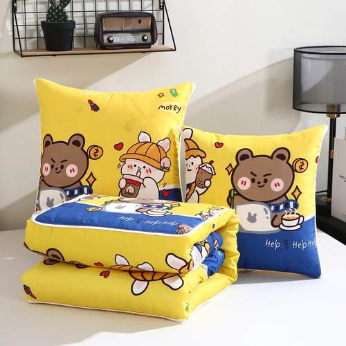 抱枕被两用靠垫被子办公室午睡枕枕头被折叠汽车靠枕空调被