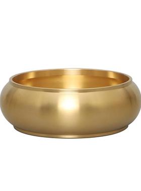 纯黄铜家用烟灰缸三槽烟灰缸 艺术家居摆件烟灰缸