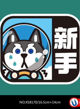 女司机新手实习反光磁p性贴磁力贴汽车车饰银白色红色绿色紫色黄