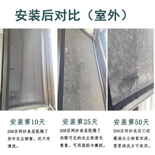 防灰尘加密窗纱网 纳米静电纤维200目300目防尘防雨网纱L家用自装