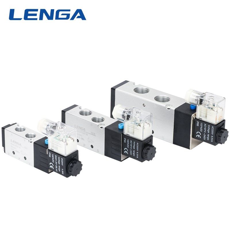 朗加电磁阀4v210气阀控制器410阀组2F4电子阀220二位五通310换向