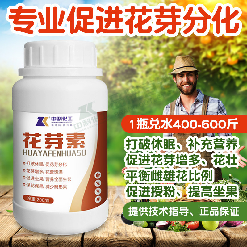 花芽素促花芽分化专用叶面肥细胞分裂素促授粉催发芽剂果树番茄通