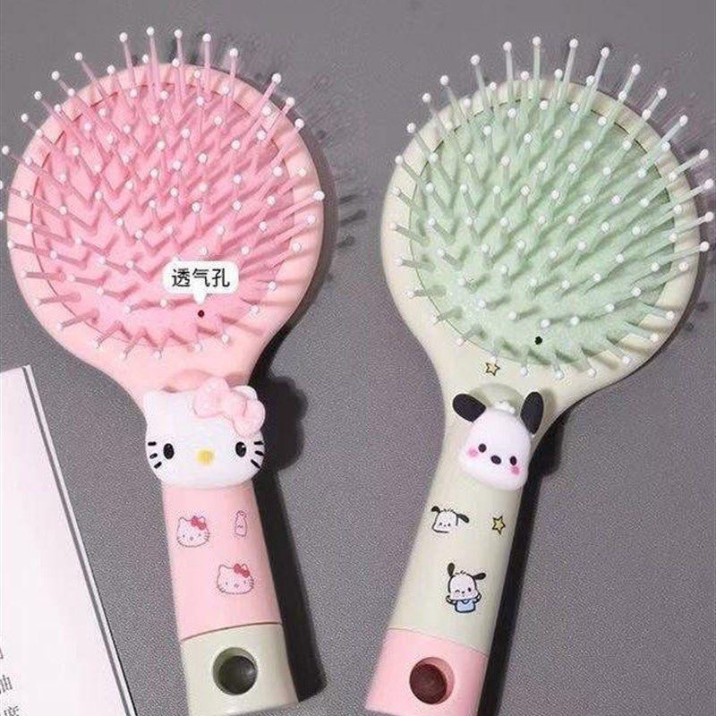 新款kt猫气囊二合一梳子可爱卡通帕恰狗气垫便携式按摩迷你手持镜,住宅家具,化妆镜,淘宝优惠券,粉丝福利购,淘宝优惠卷