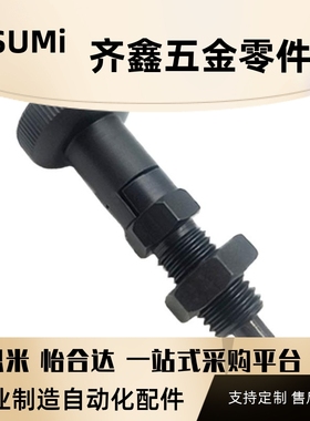 ZAE51细牙螺纹ZAE61自锁型旋钮柱塞PXYAS10/12/16分度伸缩销PXYKS