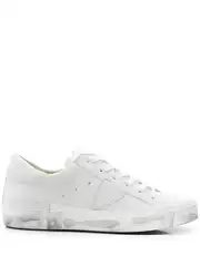 Philippe Model Paris Men's and Women's Shoes White Dirty Shoes Small Dirty Shoes Fashionable Casual Shoes Genuine Leather Trend