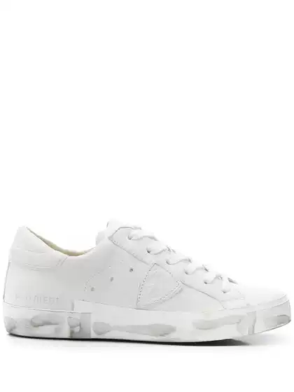 Philippe Model Paris Men's and Women's Shoes White Dirty Shoes Small Dirty Shoes Fashionable Casual Shoes Genuine Leather Trend