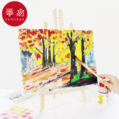 画架A1P243-便携油画架迷你小画板三角架桌面台上美术生画画