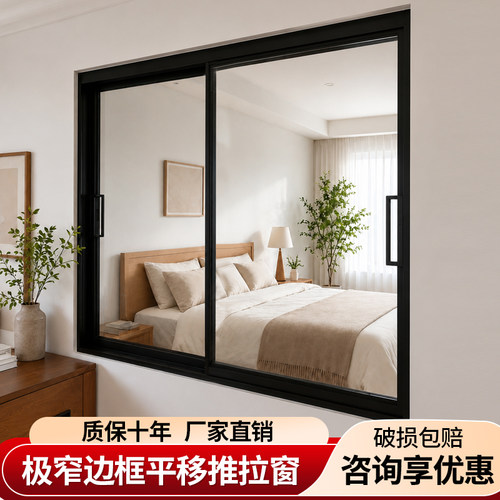 铝合金平移推拉窗阳台隔断定制