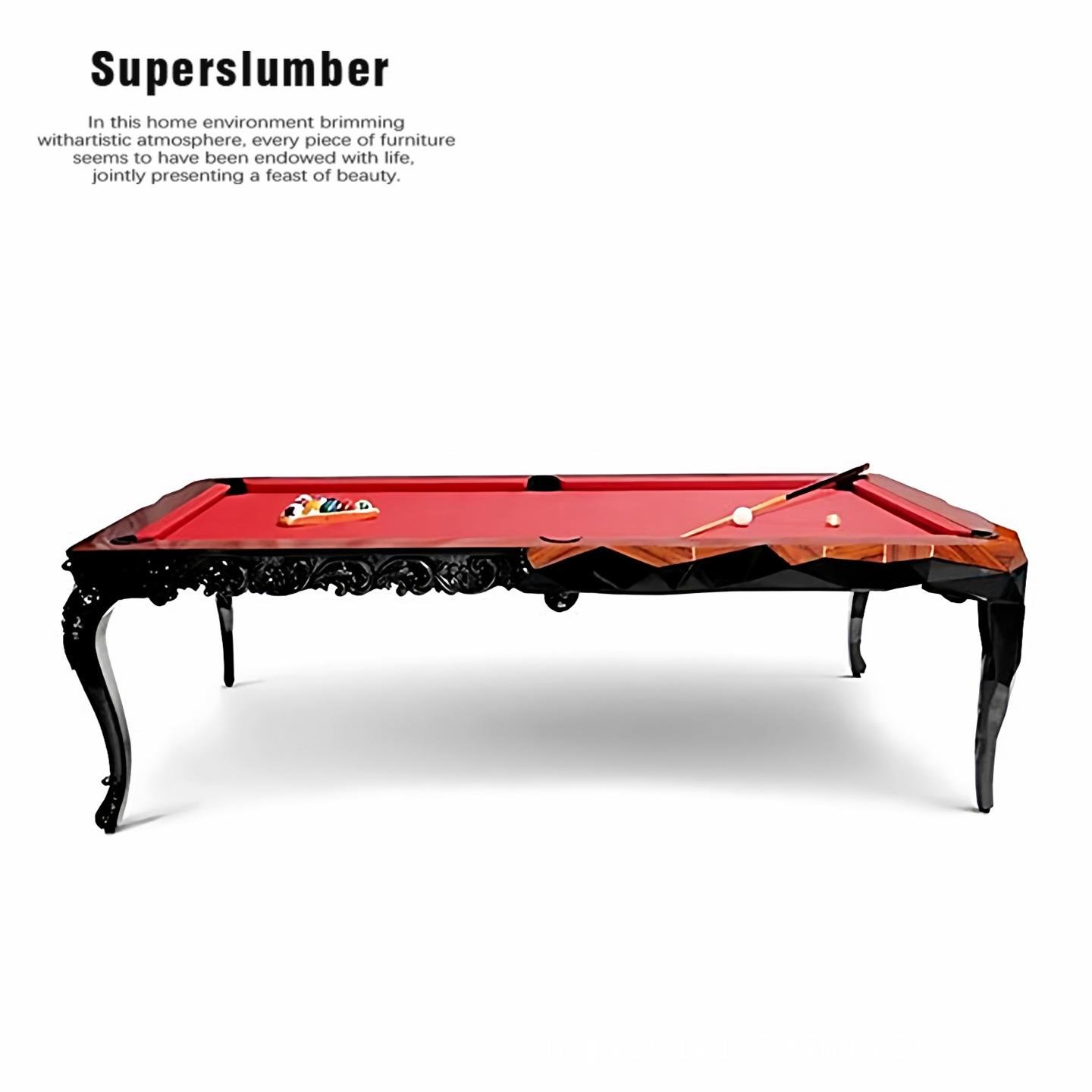 Bocadolobo实木台球桌家用别墅现代会所高端设计师轻奢标准娱乐桌