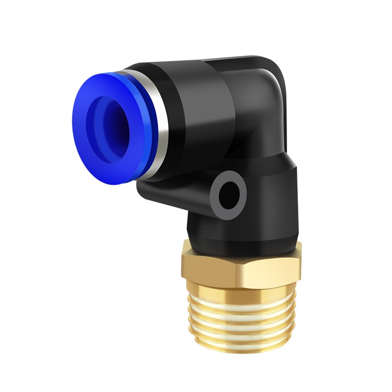 PL8-01-02-03-04螺纹弯通气管快速接头4/6/10/N12/14/16MM气动快