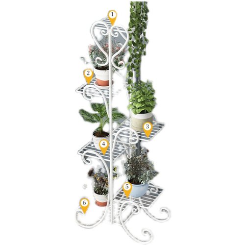 铁艺花架多层室内客厅绿萝花架子家用阳台M装饰落地简约花盆置物
