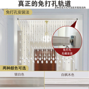 卧室葫芦挡煞客厅Q转运隔断帘 天然水晶珠帘风水门帘卫生间 免打
