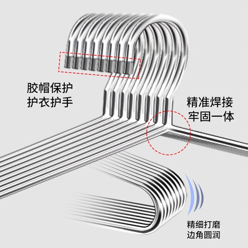 包邮贝瑟斯2个大衣架晒床单不A锈钢实心超大号晾挂晒被子神器家用