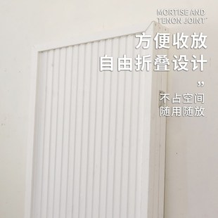 饰办公室遮挡家用可折叠移动简约现 实木屏风隔断客厅玄关p进门装
