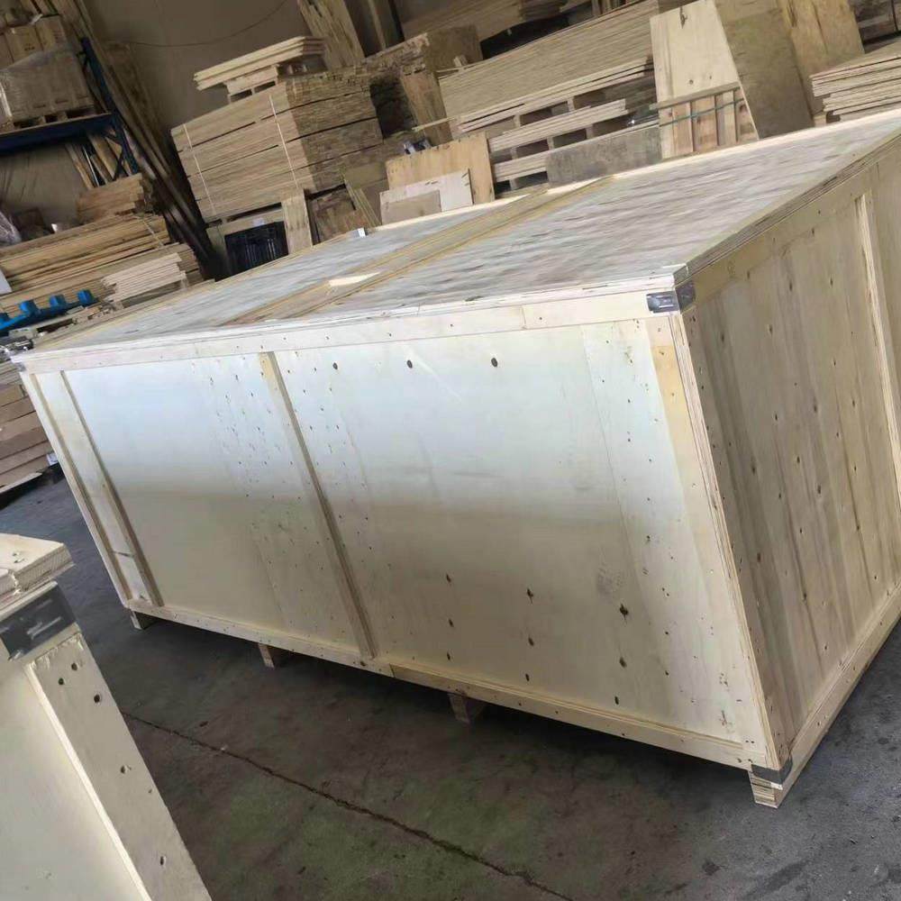 免熏蒸胶合板木箱钢带包边卡扣组装物流运输工业设备包装木箱