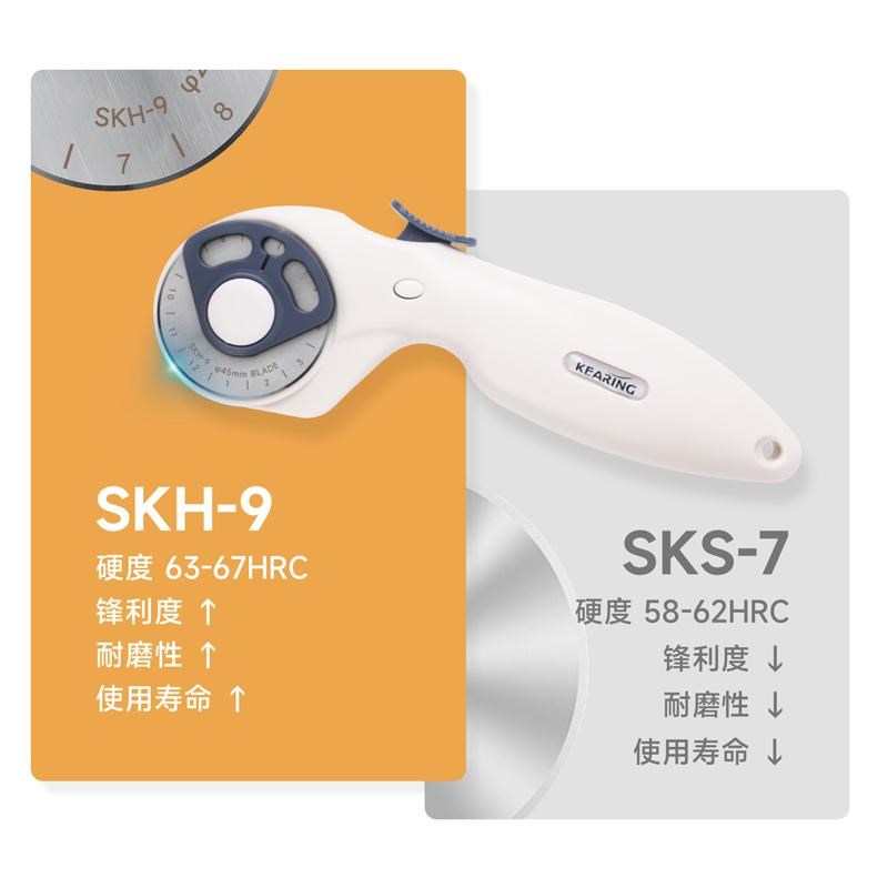科灵裁布刀滚刀轮刀裁纸刀服装裁剪布刀拼布割布刀片圆滚刀SKH9